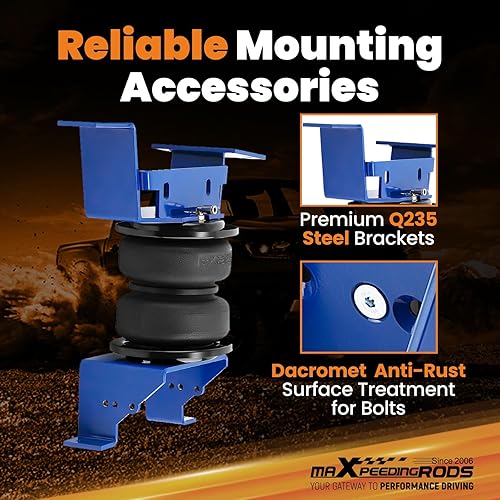 Miniatura 4 de maXpeedingrods Kit de bolsas de suspensión neumática trasera de 5000 libras para GMC Sierra Chevrolet Silverado 2500HD 3500HD 4WD 2020-2023 Kit de