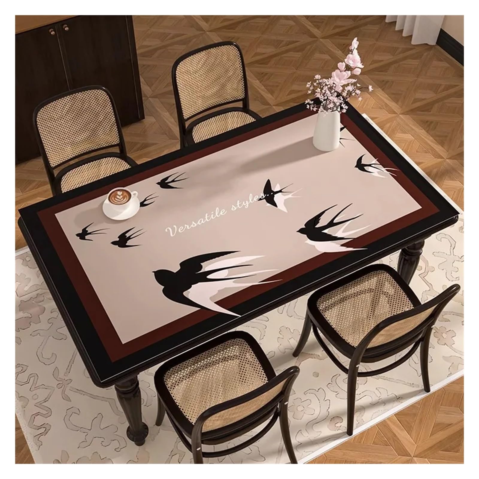 Tappetino da scrivania in pelle Tovaglia in pelle Feelings No-Wa, impermeabile, resistente al calore, ignifuga, protezione for la superficie del tavolo da tè(Color 3,90 * 160cm)