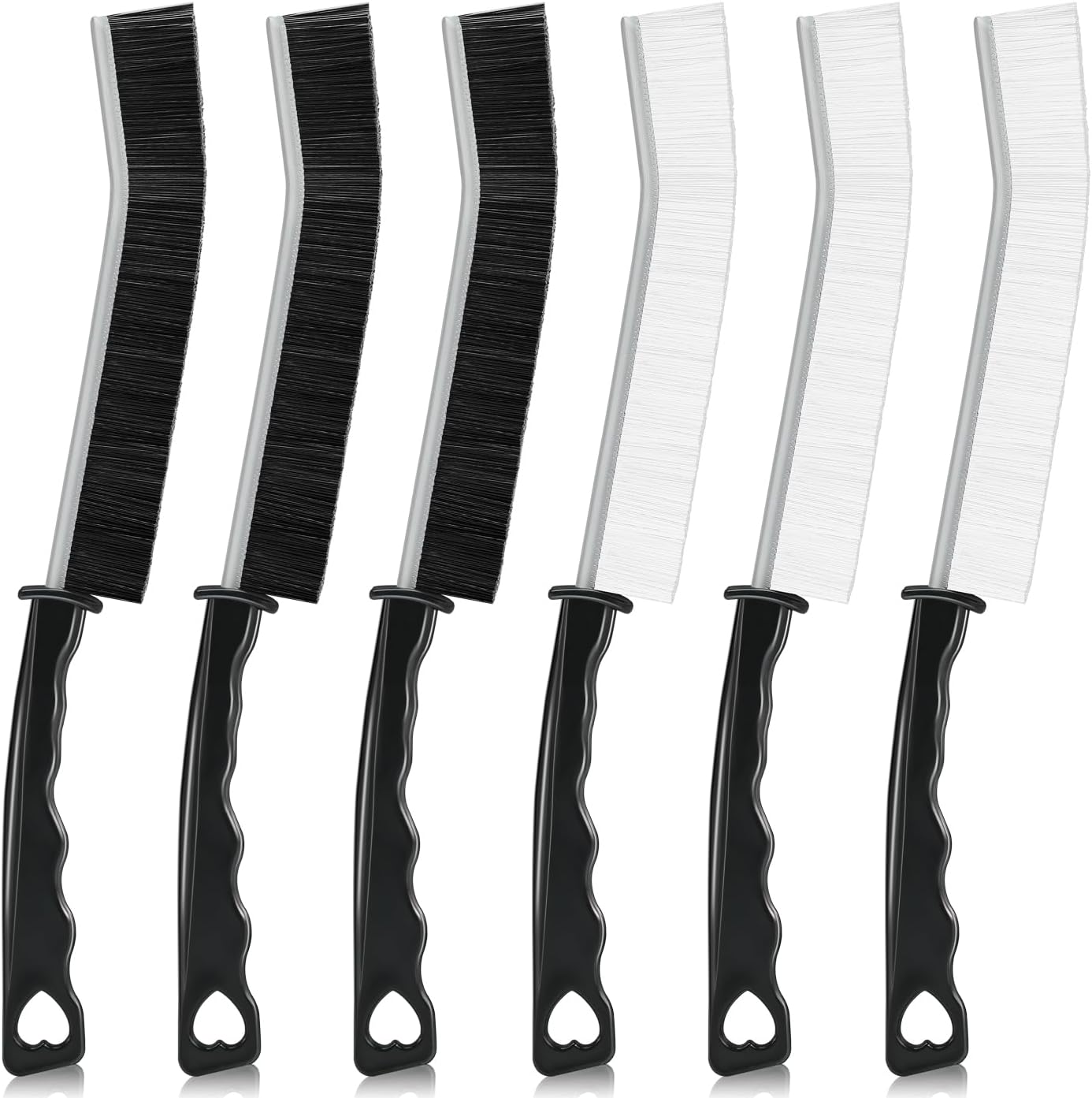 Qcdou Fugenbürsten Set 11-tlg. - Für Küche, Bad & Schwer Erreichbare Stellen