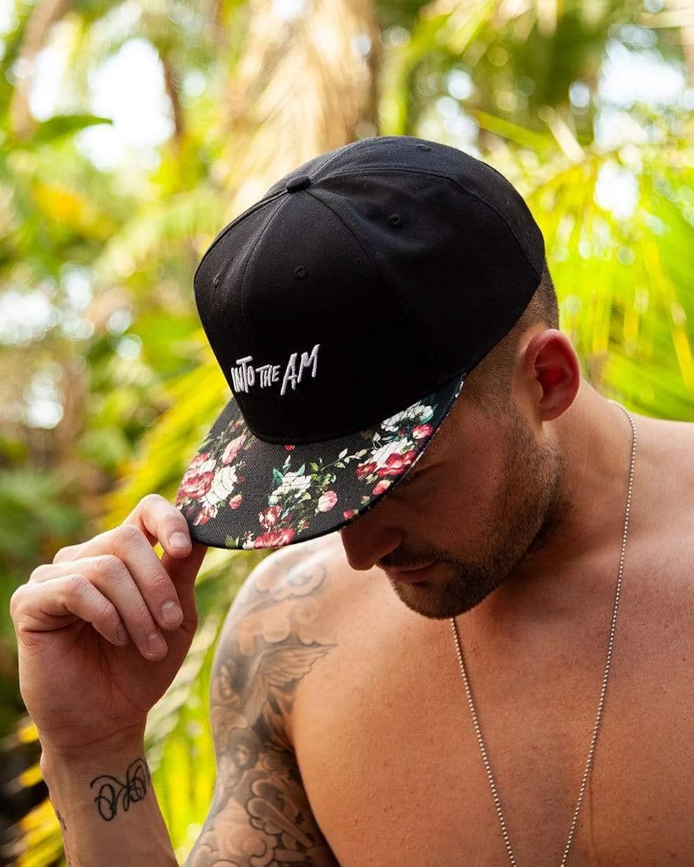INTO THE AM Snapback Hats for Men - Cool Adjustable Flat Brim Hats Unique Design