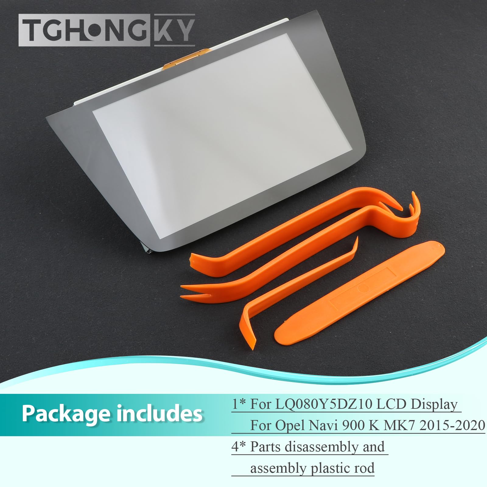 LCD Panel Táctil para Opel Astra K Mk7 2015-2020 Intellilink para Vauxhall Navi 900 Radio Pantalla para LQ080Y5DZ10 Pantalla Táctil De Cristal 8 Pulgadas Repuesto Digitalizador Navegación X