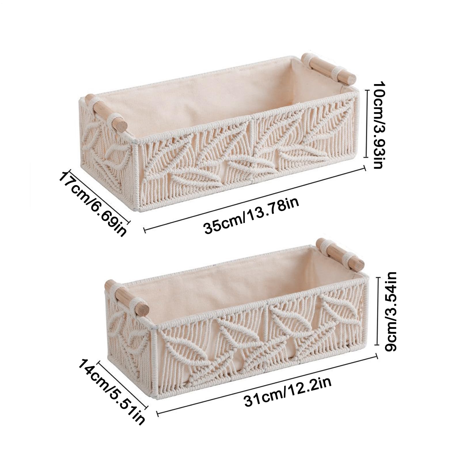 Cestas De Estilo Boho Para Almacenamiento Organización Para El Baño