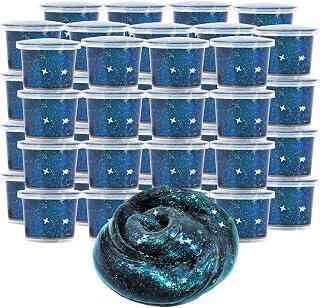 Galaxy Slime Kit 24 Pack, Party Favors for Kids, Perfect for Goodie Bags and Stocking Stuffers, Stress Relief Toy for Girl and Boys 6 7 8 9 10 11 12