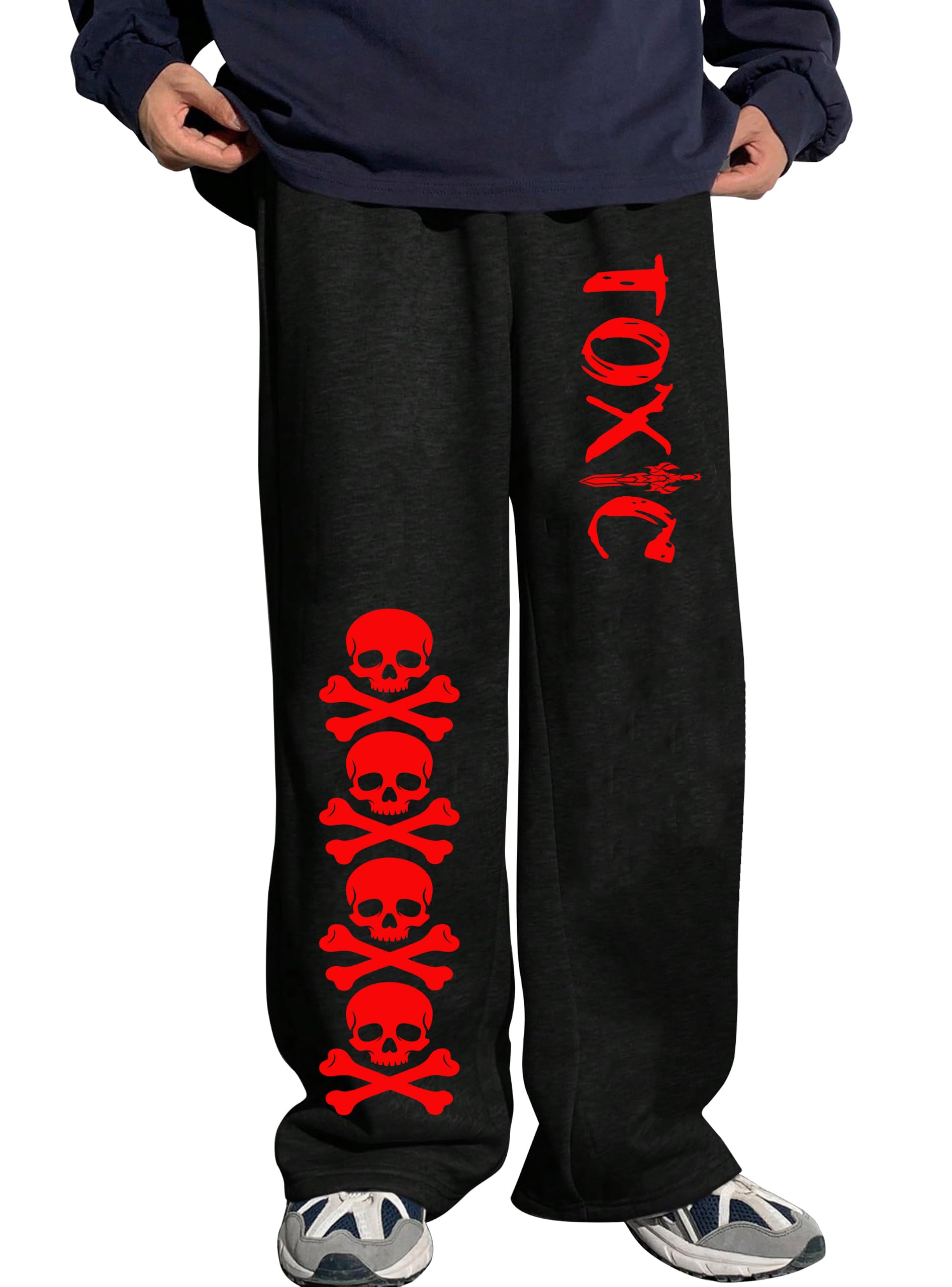 MODARUE Boys Cotton Baggy Sweatpants with Print | Stylish Loose Fit Track Pants for Kids & Teens-image-12