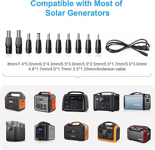 Miniatura 2 de Panel solar portátil de 100 vatios para central eléctrica, panel solar plegable de 100 W para acampar, senderismo, vida fuera de la red, panel