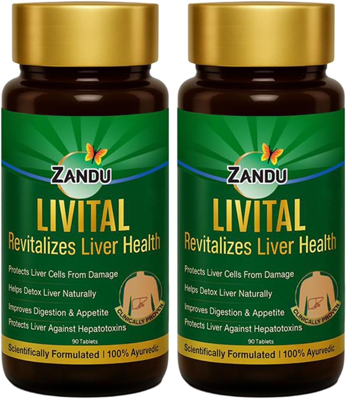 Zandu Livital tablets |100% Ayurvedic Ingredients | Protects Liver against various Hepatotoxins| Beneficial in Fatty Liver| Improves Digestion and Appetite & Aids in Liver Detox (Pack of 2)-image-39