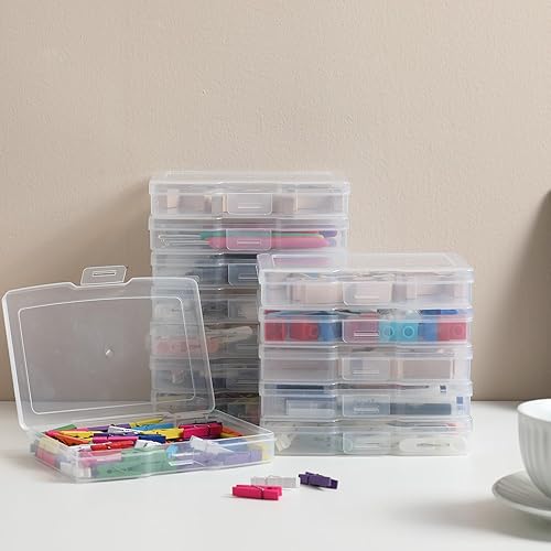 Miniatura 3 de novelinks Estuche para fotos de 4 x 6 pulgadas, caja de almacenamiento de fotos  10 contenedores interiores de almacenamiento de fotos, estuche