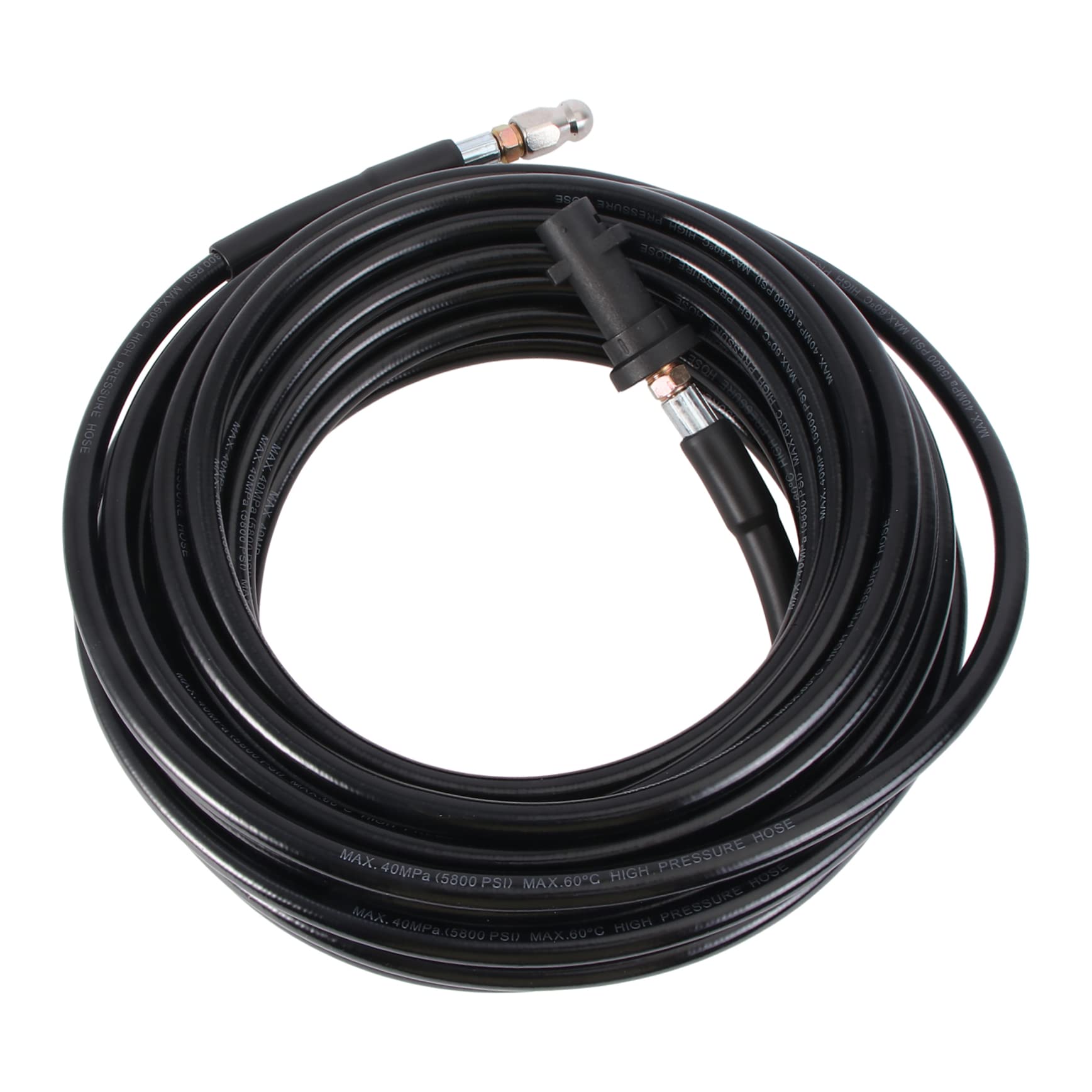 CIYODO 15m Long Power Washer Pressure Washer Hose for Washer High Pressure Washer Hose Sewer Dredging Hose