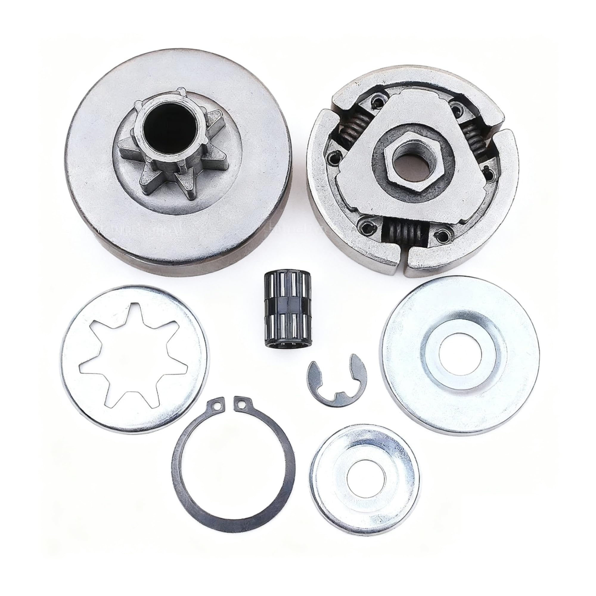 Kit de cojinete de agujas for embrague de motosierra de 3/8" y 7 engranajes, compatible con 038 038AV MS380 MS381