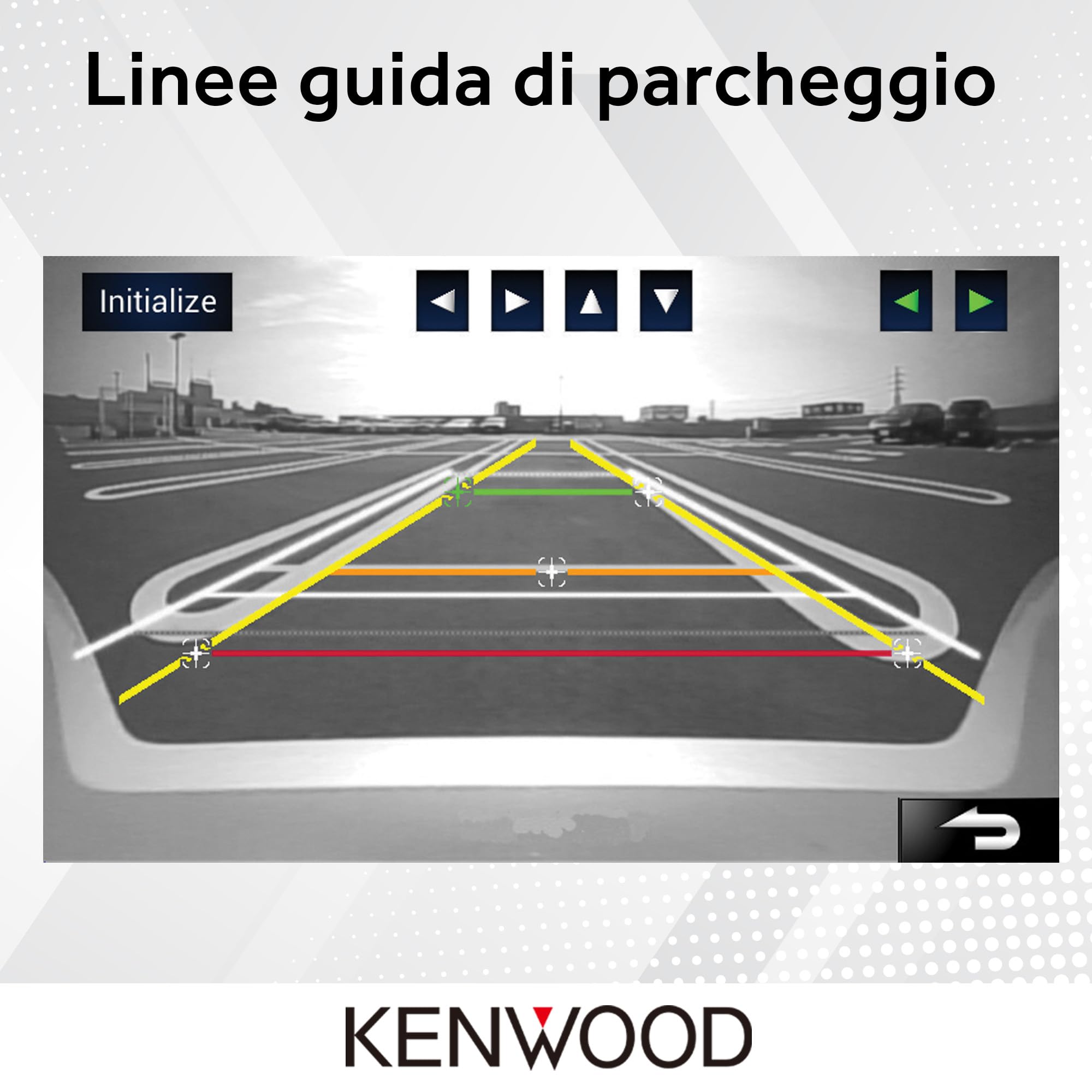 Kenwood CMOS-230-Telecamera per retromarcia, colore: nero