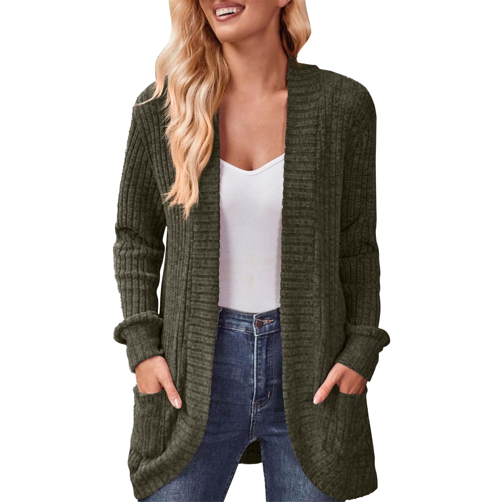 Super Leichte Strickjacke Für Damen - Perfekt Für Übergangszeit & Freizeit
