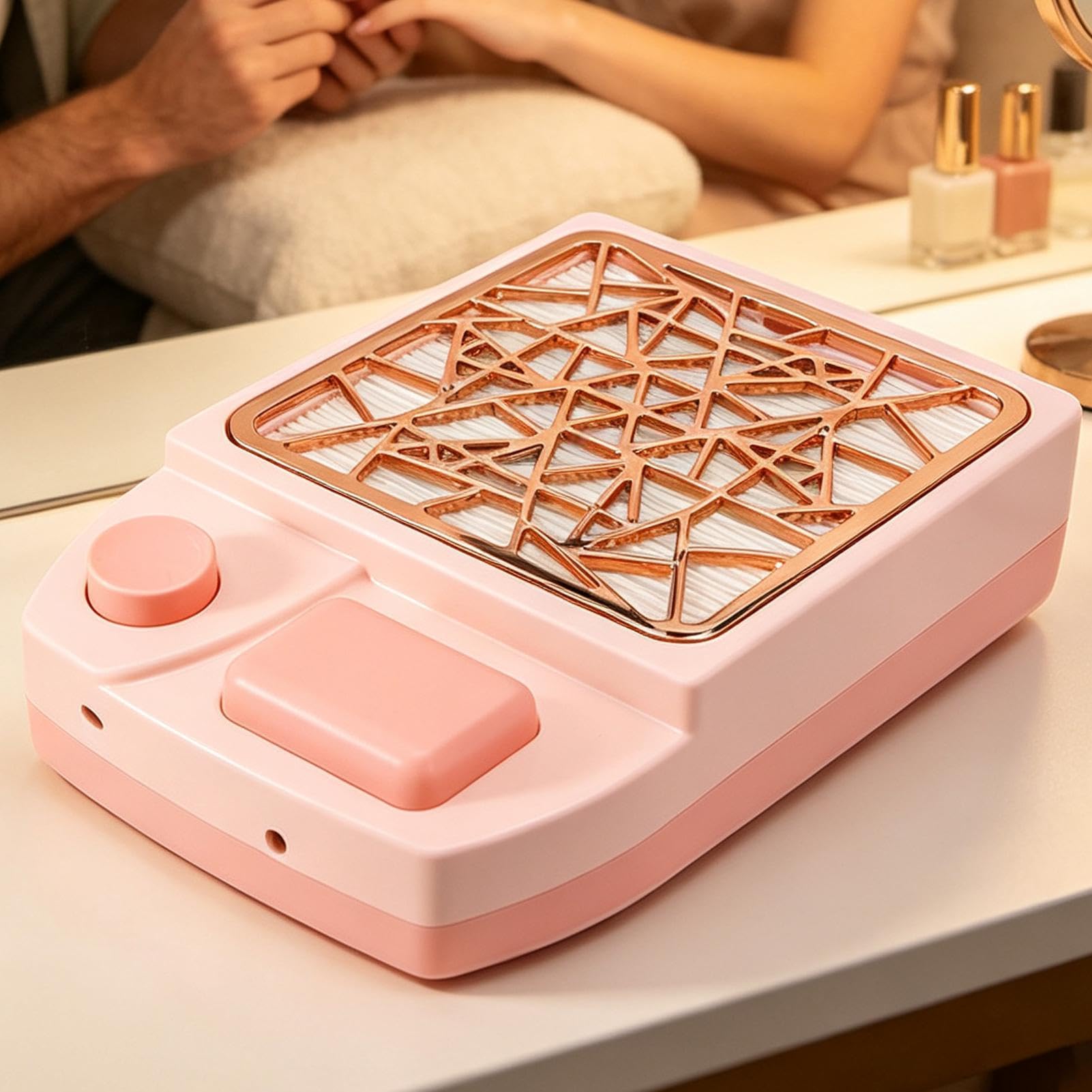 Aspirapolvere per unghie, macchina portatile ricaricabile di velocità | Aspiratore per unghie con display digitale per scrivania, tavolo, principianti, arte, salone, casa, manicure