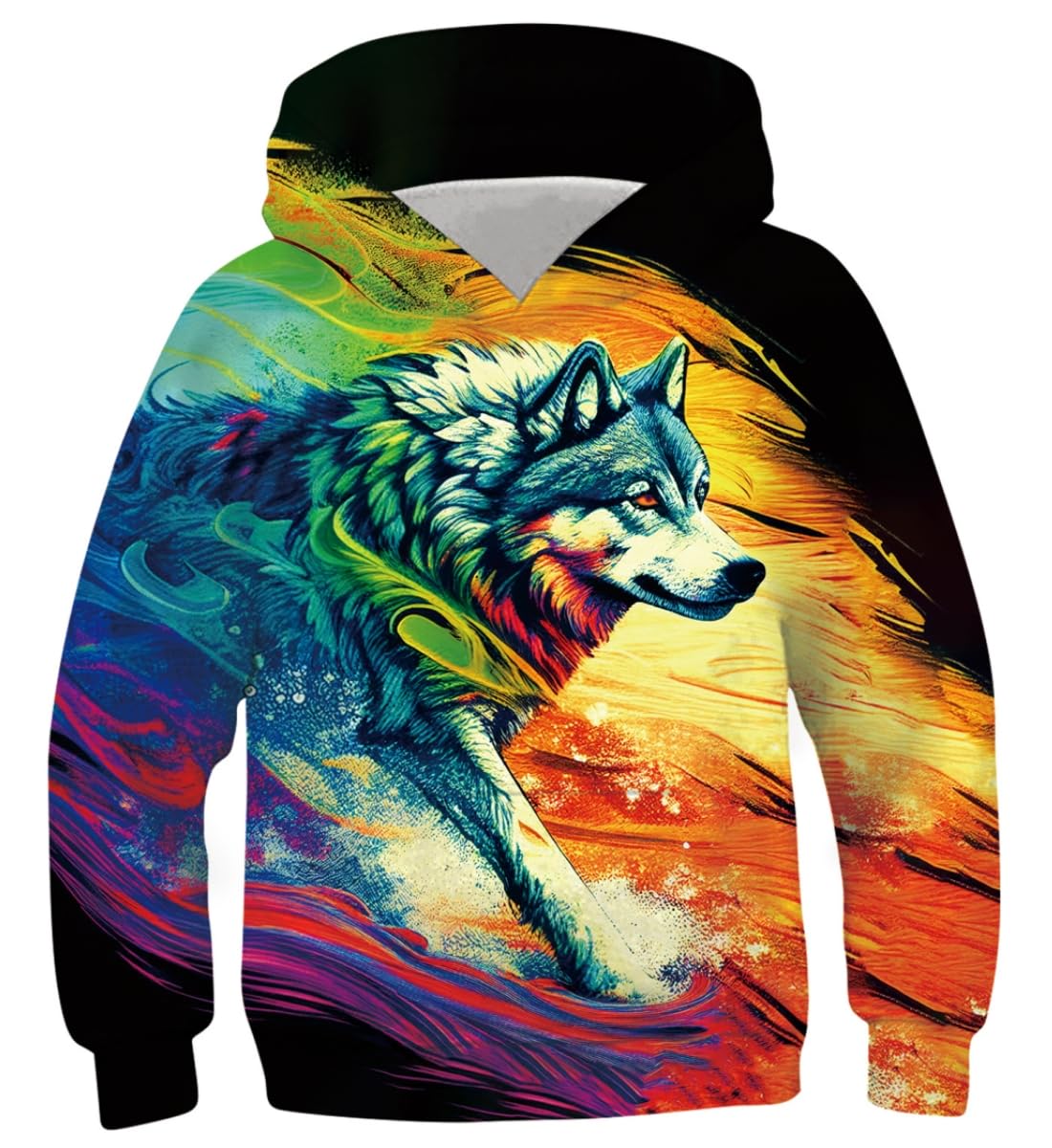 Belovecol Boys Girls Hoodies 3D Novelty Pullover Kids Funny Pullover Sweatshirts Long Sleeve Hooded with Pocket for 6-16 Years — view 16