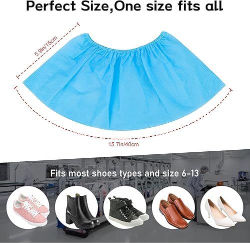 Miniatura 2 de Homelove Fundas desechables para zapatos, paquete de 100 (50 pares), fundas antideslizantes para interiores, duraderas y silenciosas, para el hogar,