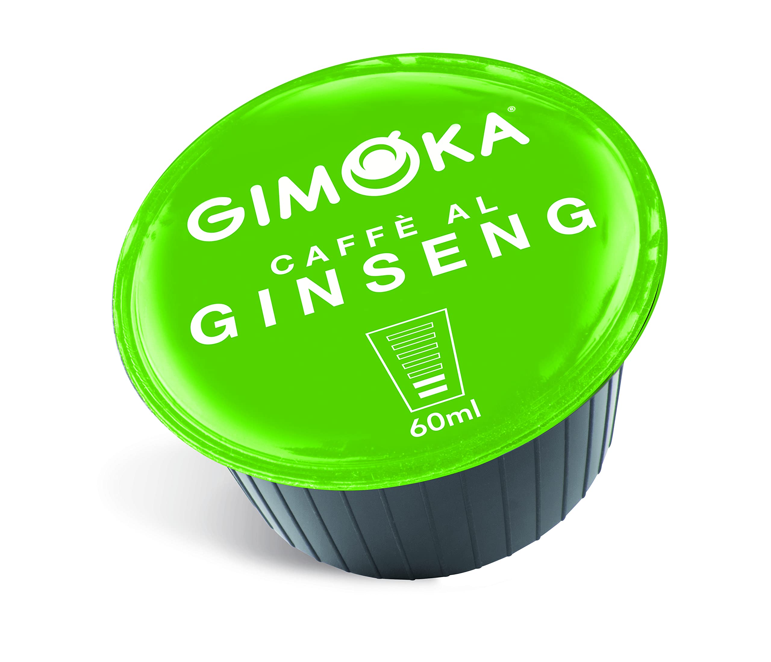 Gimoka - Compatible Para Nescafè - Dolce Gusto - 64 Cápsulas - Sabor CAFE' CON GINSENG - Made In Italy - 4 Paquetes De 16 Cápsulas