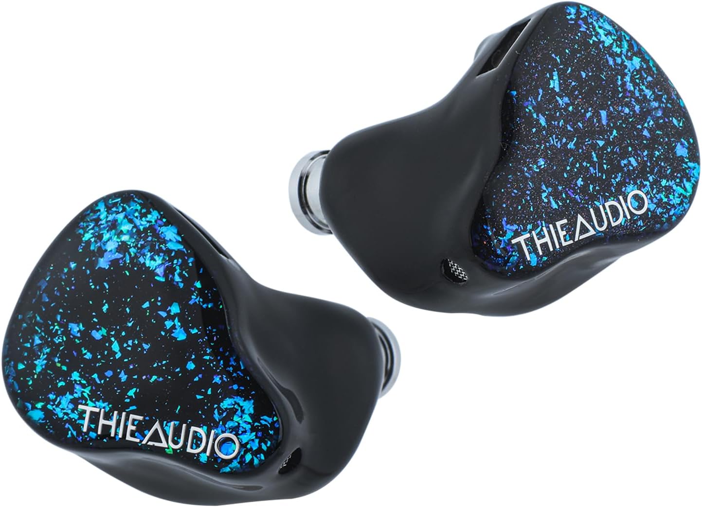 THIEAUDIO Hype 4 2DD+4BA In Ear Monitor, HiFi IEM Earphones with Tonal Balance, Latest Sonion Driver, Detachable 2 Pin Silver-plated OCC IEM Cable for Audiophile Musician (Black, Without Mic)