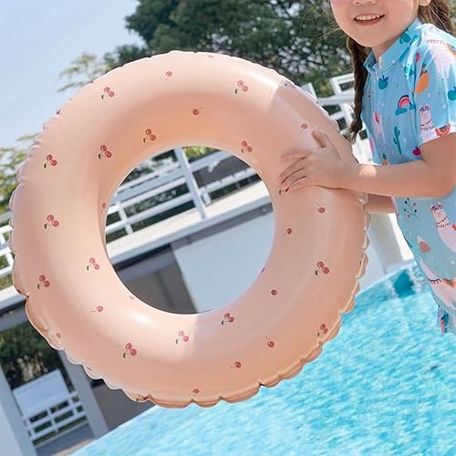 Miniatura 6 de Anillo de natación inflable, anillo de natación retro a rayas, anillo flotante para las axilas, flotadores de piscina de verano, anillos de cloruro