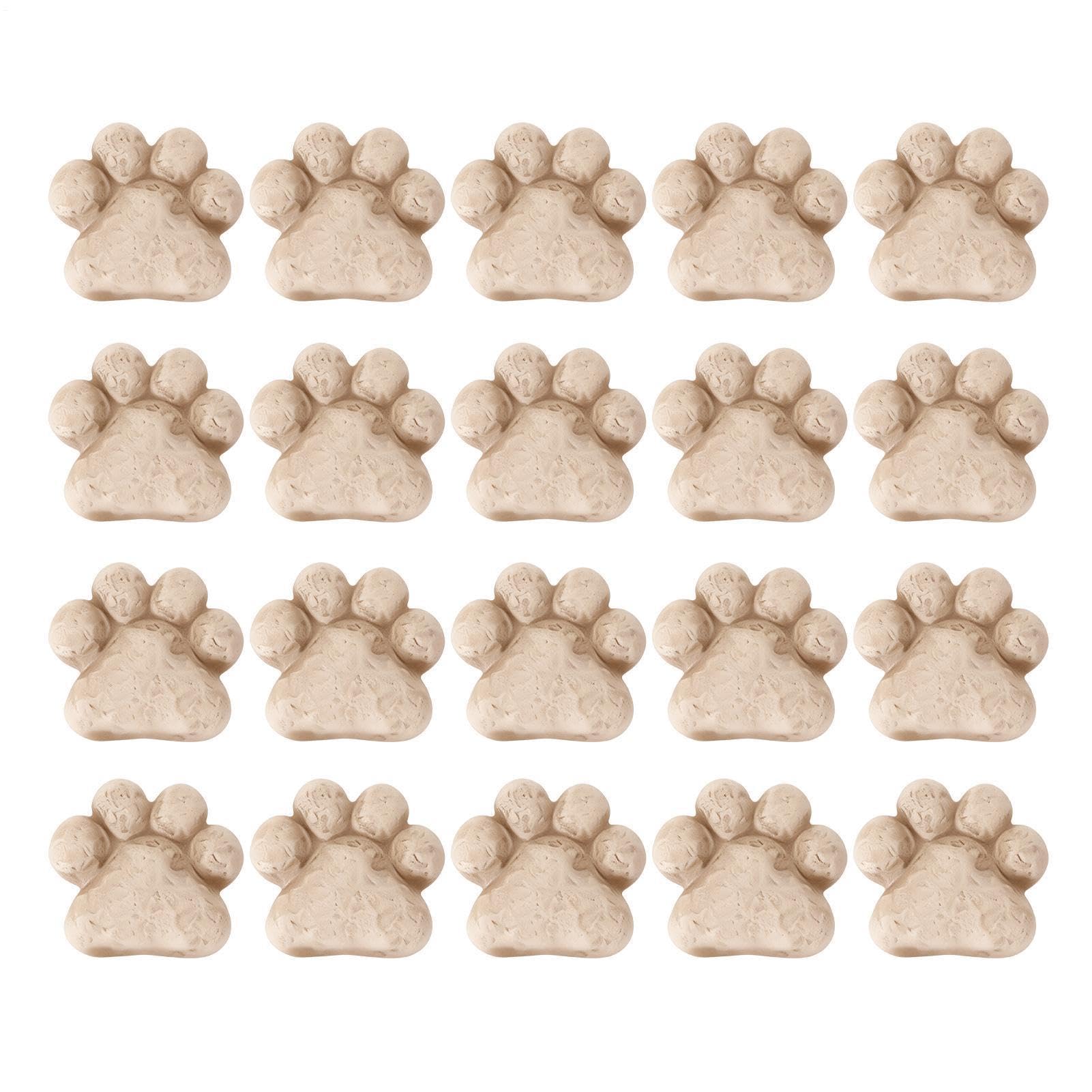 Piedras decorativas para plantas de resina con forma de pata de gato para macetas y bonsáis
