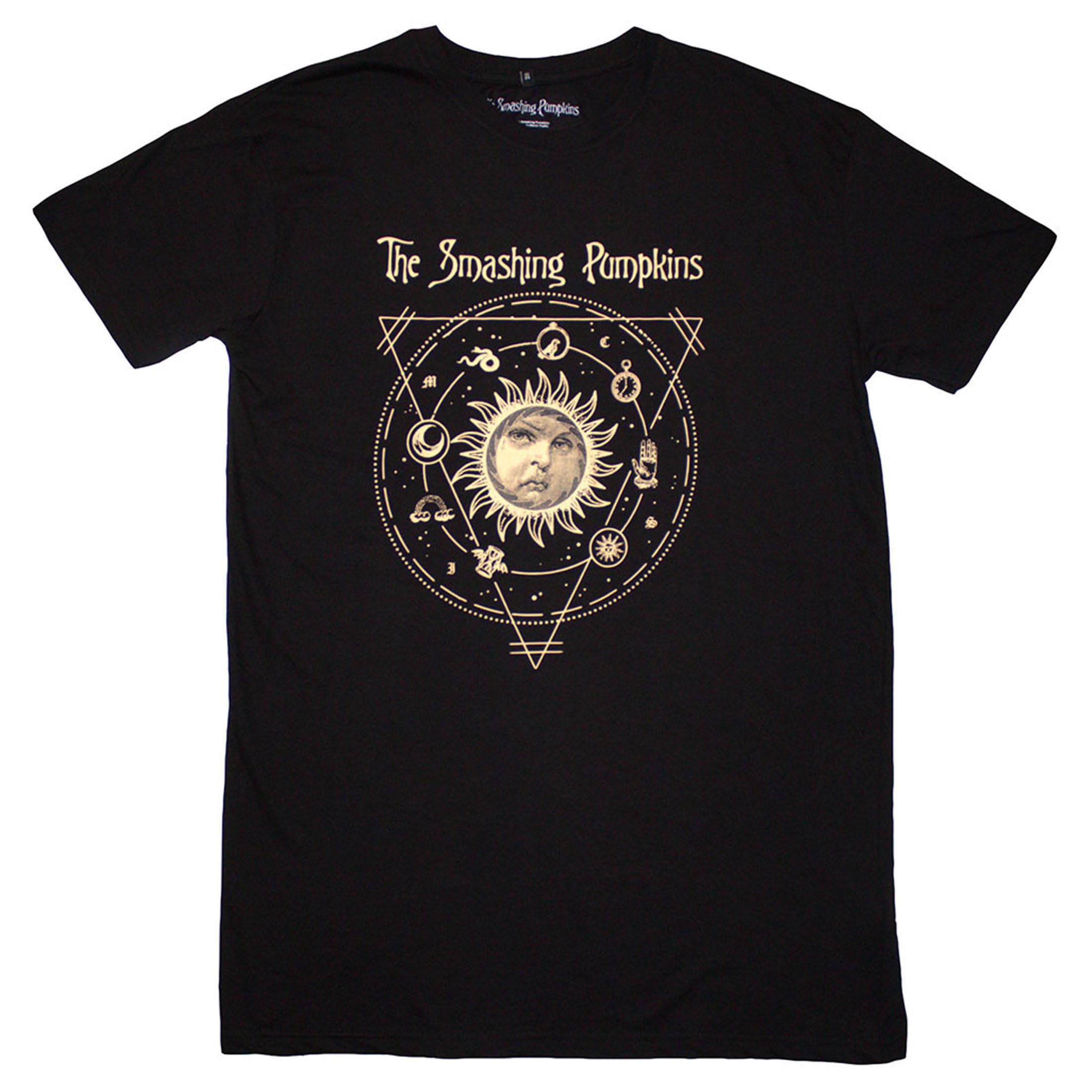 Rock Off Officially Licensed Products Women's Black The Smashing Pumpkins Celestial Sun T Shirt Dress Xl