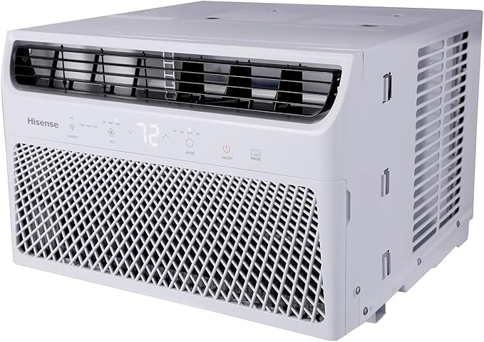 Hisense 8,000 BTU Smart Window Inverter Air Conditioner with Quiet,