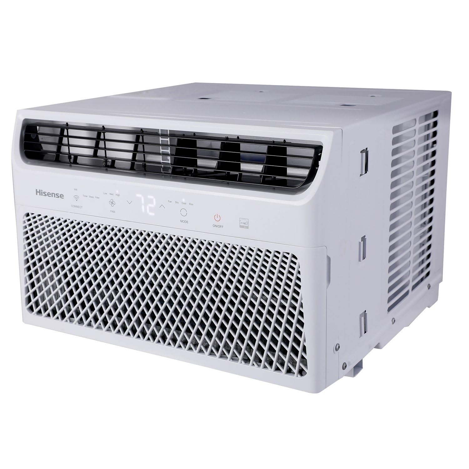 8,000 BTU Smart Window Inverter Air Conditioner with Quiet, High Efficiency Operation and Wi-fi Control, 115V, Window AC Unit for Apartment, Bedroom, Medium Rooms up to 350 Sq. Ft. in White