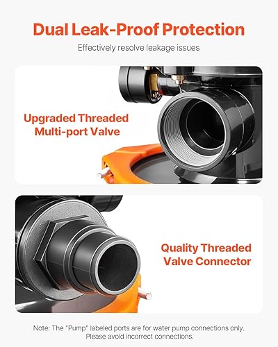 Miniatura 4 de VEVOR Bomba de filtro de arena para piscina sobre el suelo, 12 pulgadas, 3000 GPH, sistema de bomba de filtro de arena para piscina de 12 HP,