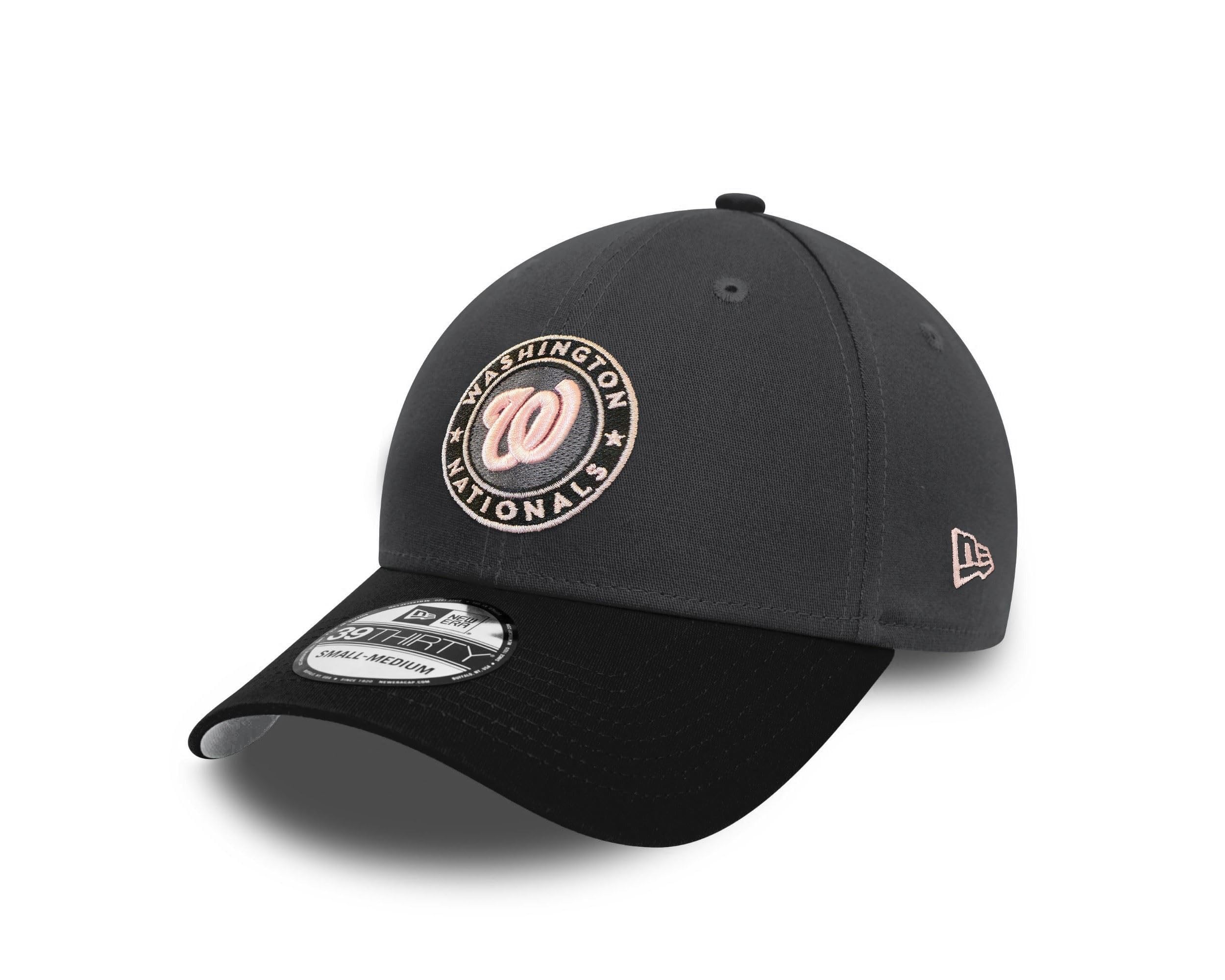 New Era Washington Nationals MLB Two Tone Graphene Black 39Thirty Stretch Cap