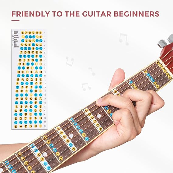 Acoustic Guitar Accessories Kit Guitar Strings Replacement Changing Tool Include Strings, Metal Capo, Picks, Picks Holder, String Winder, Pins, Nuts Saddles for Music Players Beginners,58 Pcs