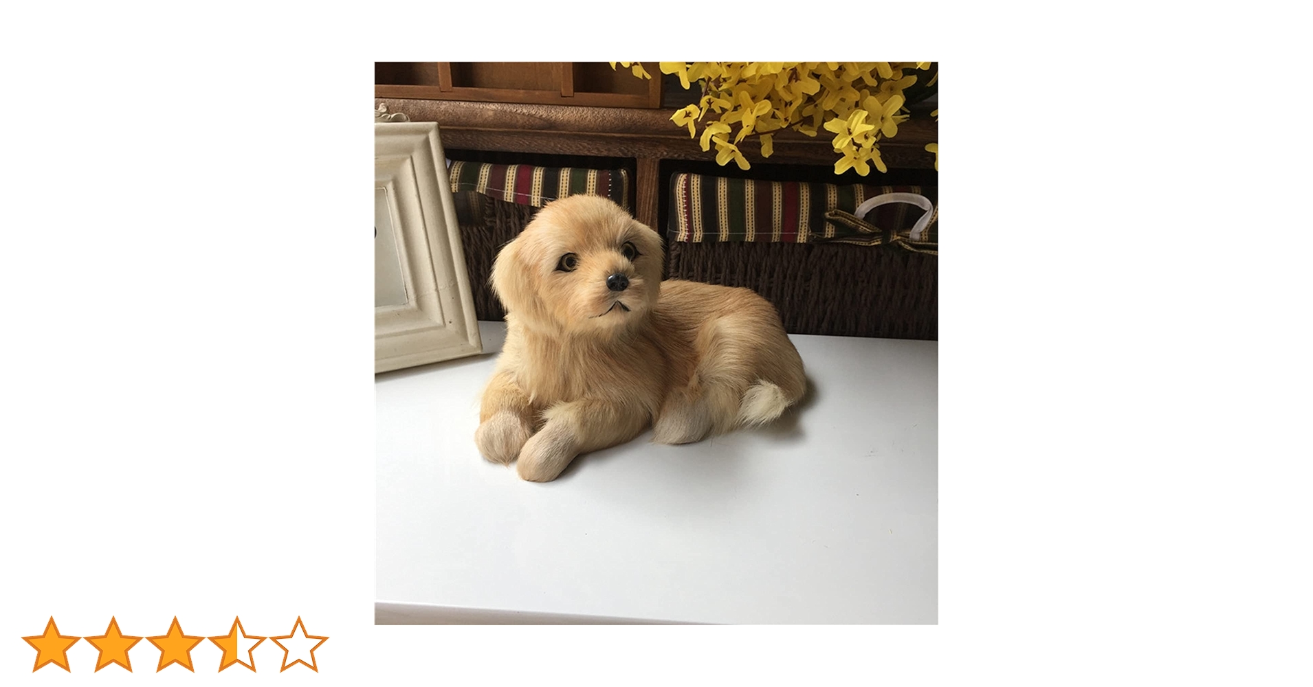 可愛い癒し系イヌの手作りシミュレーション人形 工芸品 置物 715UR+wZjYS._AC_UF894,