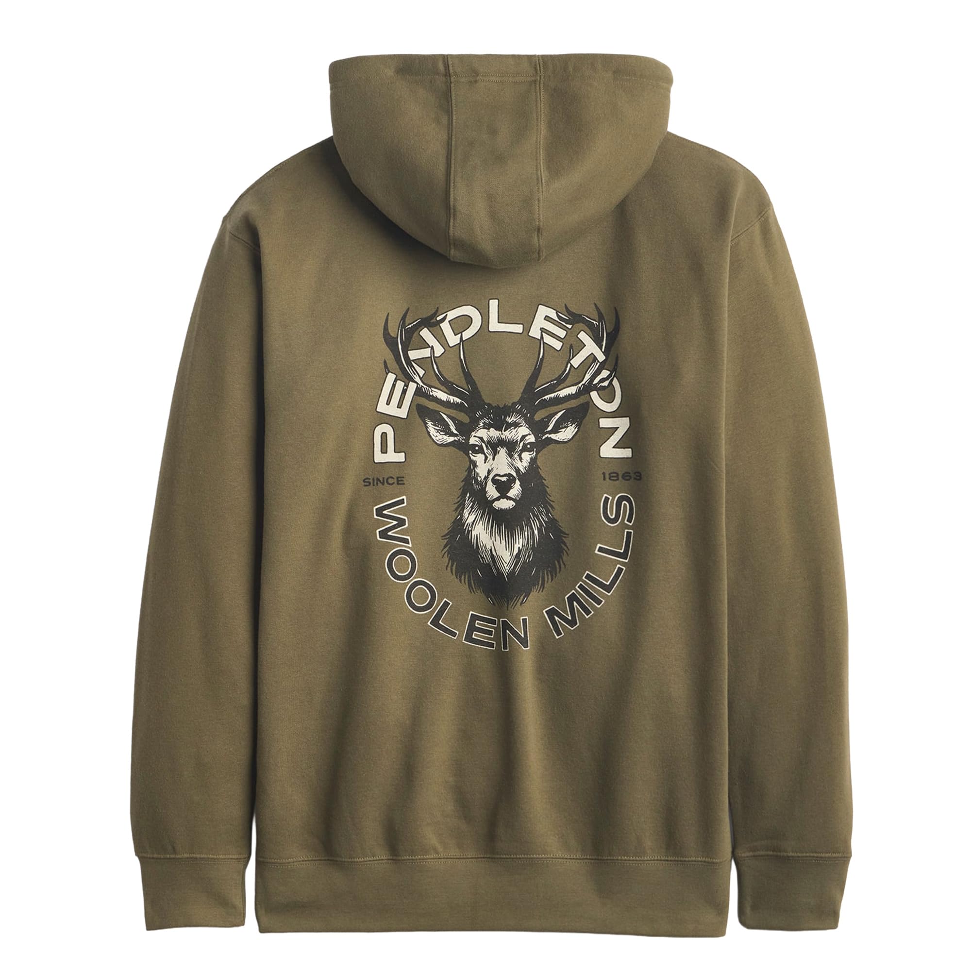 Pendleton Men's Western Heritage Graphic Hoodie, Soft Cotton Blend Sweatshirt with Iconic Designs and Hooded Drawstring
