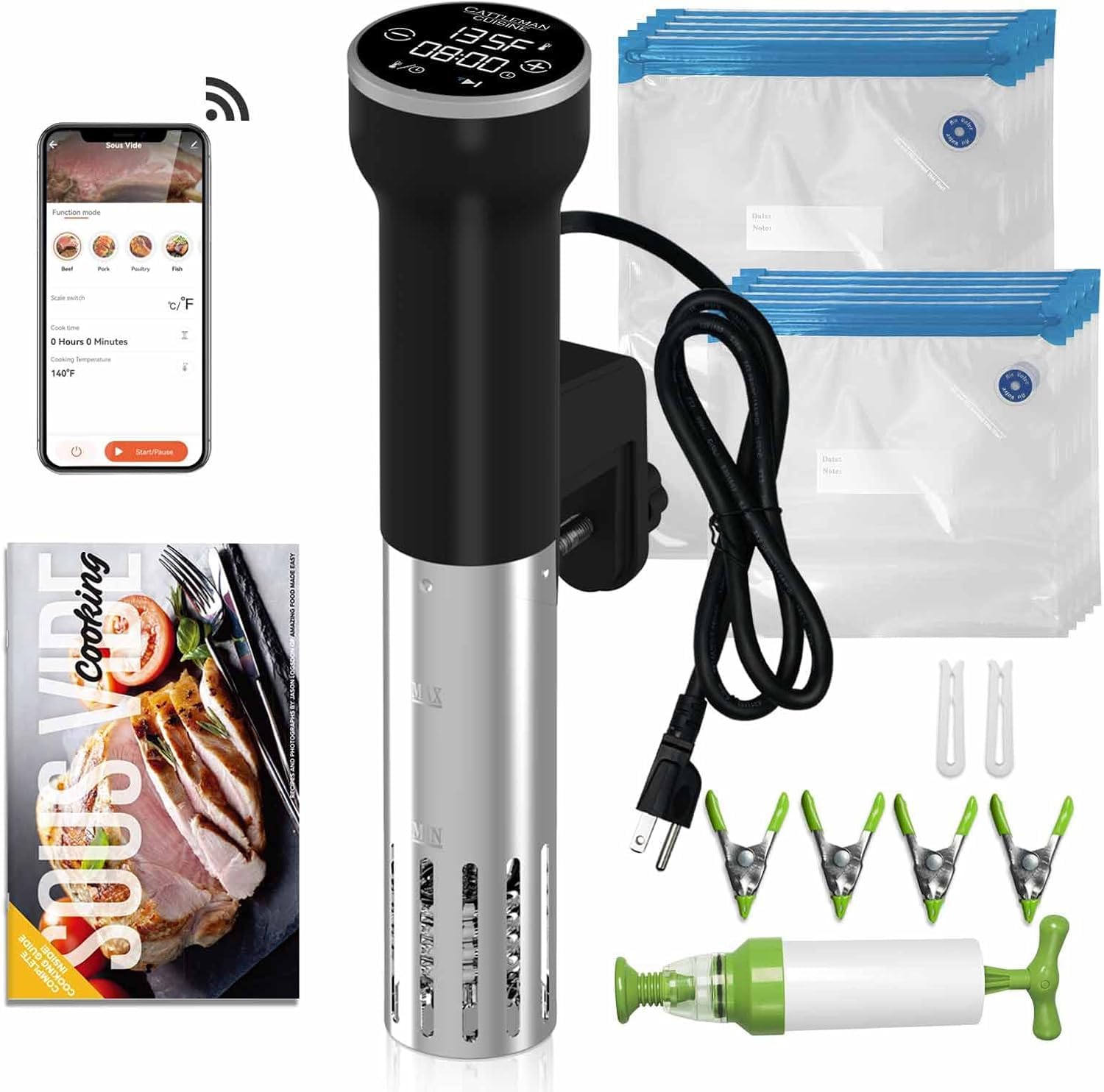 CATTLEMAN Cuisine Sous Vide Machine WiFi