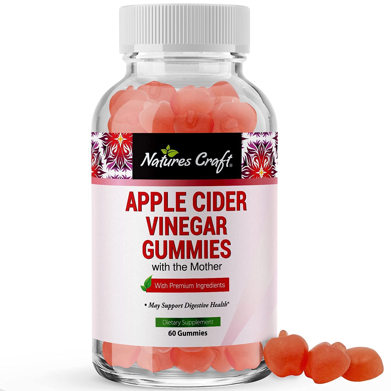 ACV Apple Cider Vinegar Gummies Natural Energy Supplement ACV Gummy