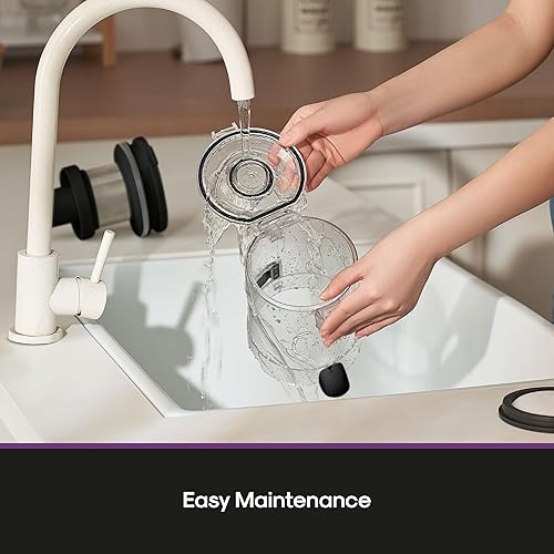 Miniatura 6 de Eureka Aspiradora inalámbrica, cepillo antienredos, aspiradora recargable, ligera para alfombras, suelos duros, pelo de mascotas, blanco NEC280WH