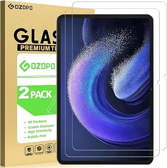 Pack of 2 Screen Protectors for Xiaomi Pad 6 Tablet 11 Inch / Pad 6 Pro 2023, HD Scratch-Resistant Tempered Glass Screen Protector for Xiaomi Pad 6 / Pad 6 Pro