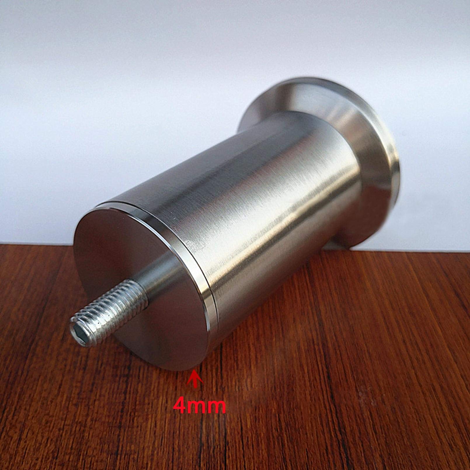 Gambe per Mobili in Acciaio Inossidabile,con Filettatura M8 Metallo Gambe per Divani,Ricambio Armadio Da Cucina Letti Poltrona Ferramenta Piedini Per Mobili Base,Set di 4(20cm/7.9in)