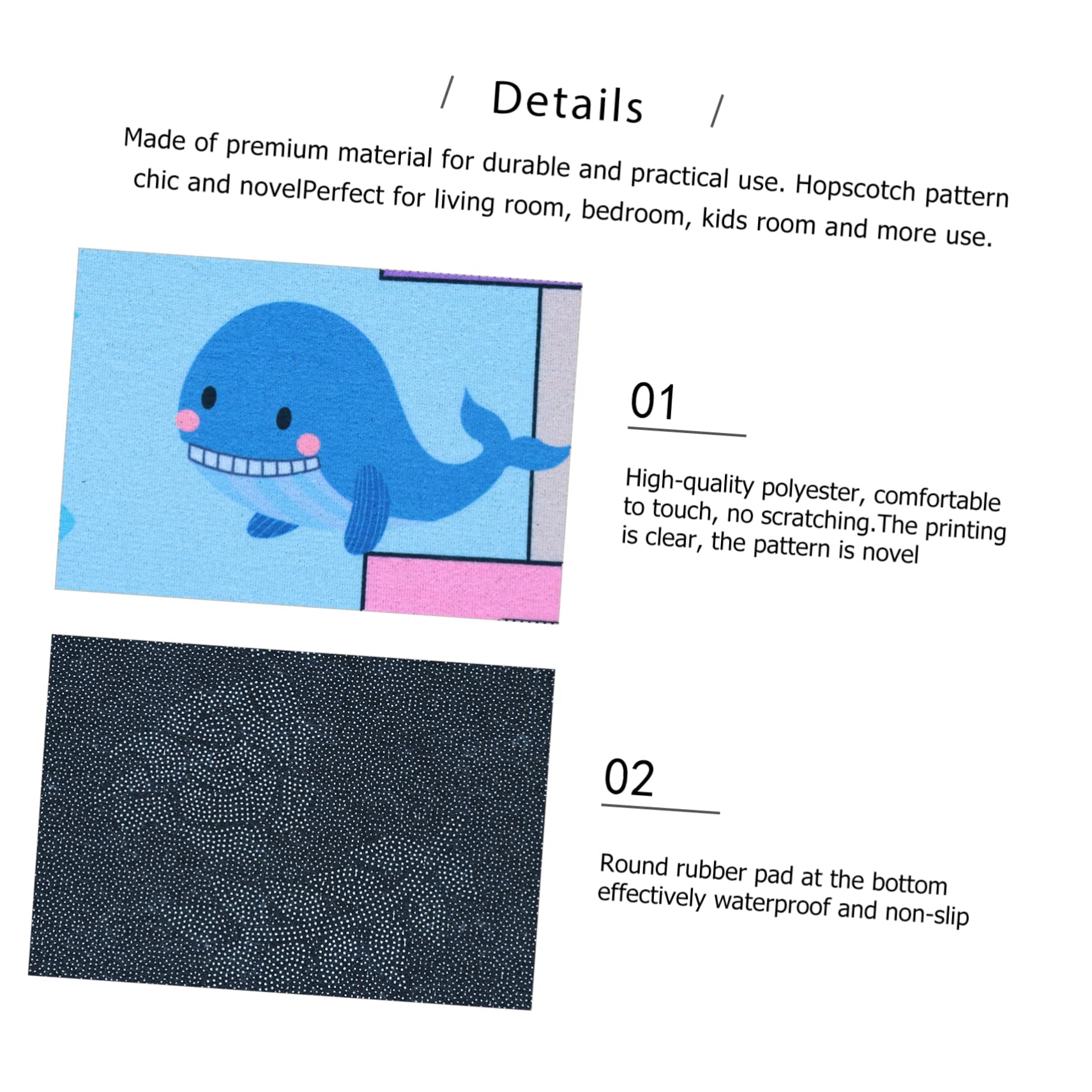 STOBAZA Boys and Girls Car Rug Decorative Floor Mat for Boys and Girls Room Anti-Skid Play Mat Rug Long Lasting Comfortable Safe for Indoor and Outdoor Play