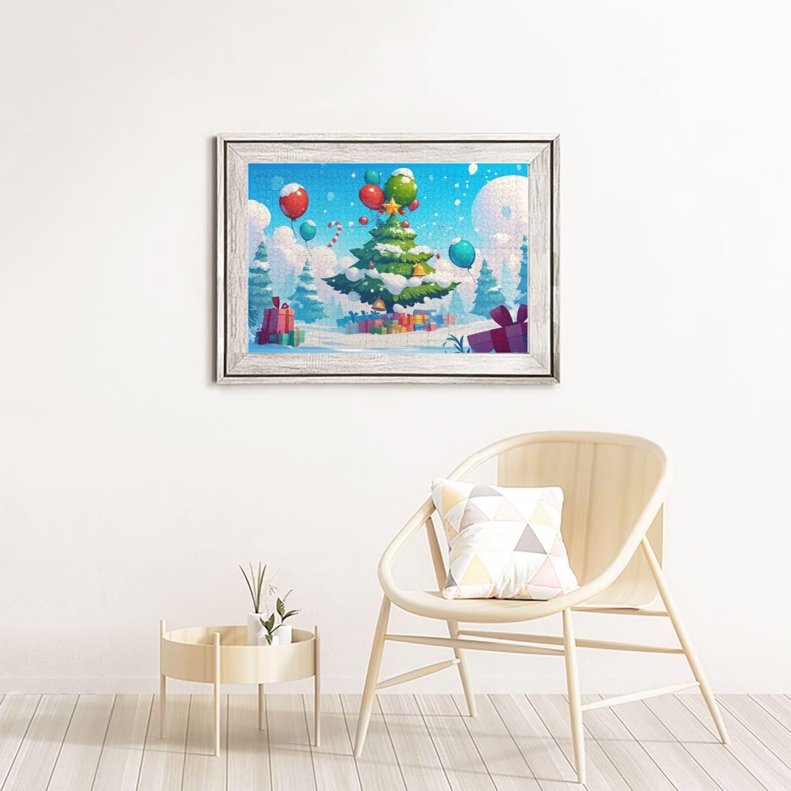 Puzzle 1500 elementów Puzzle Choinka DIY Krajobraz Układanka Dorośli Gra Wyzwanie-Początkujący Myślenie Gry i Zabawa - Nowoczesna Dekoracja Ścienna, Wyjątkowa Dekoracja Sypialnia Prezent Kobieta