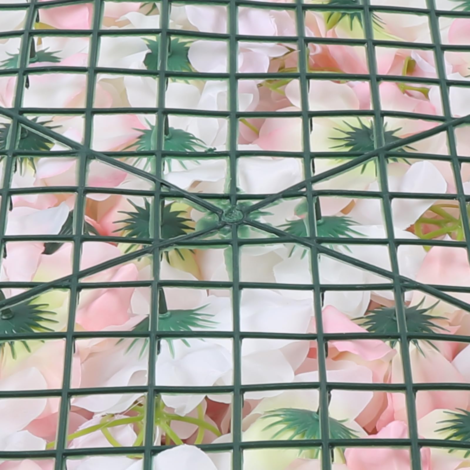 20 pannelli di fiori artificiali, pannello di fiori finti rosa con rose e piante acquatiche, decorazione fiori artificiali, sfondo floreale, decorazione da parete 3D per matrimoni, balconi, giardini