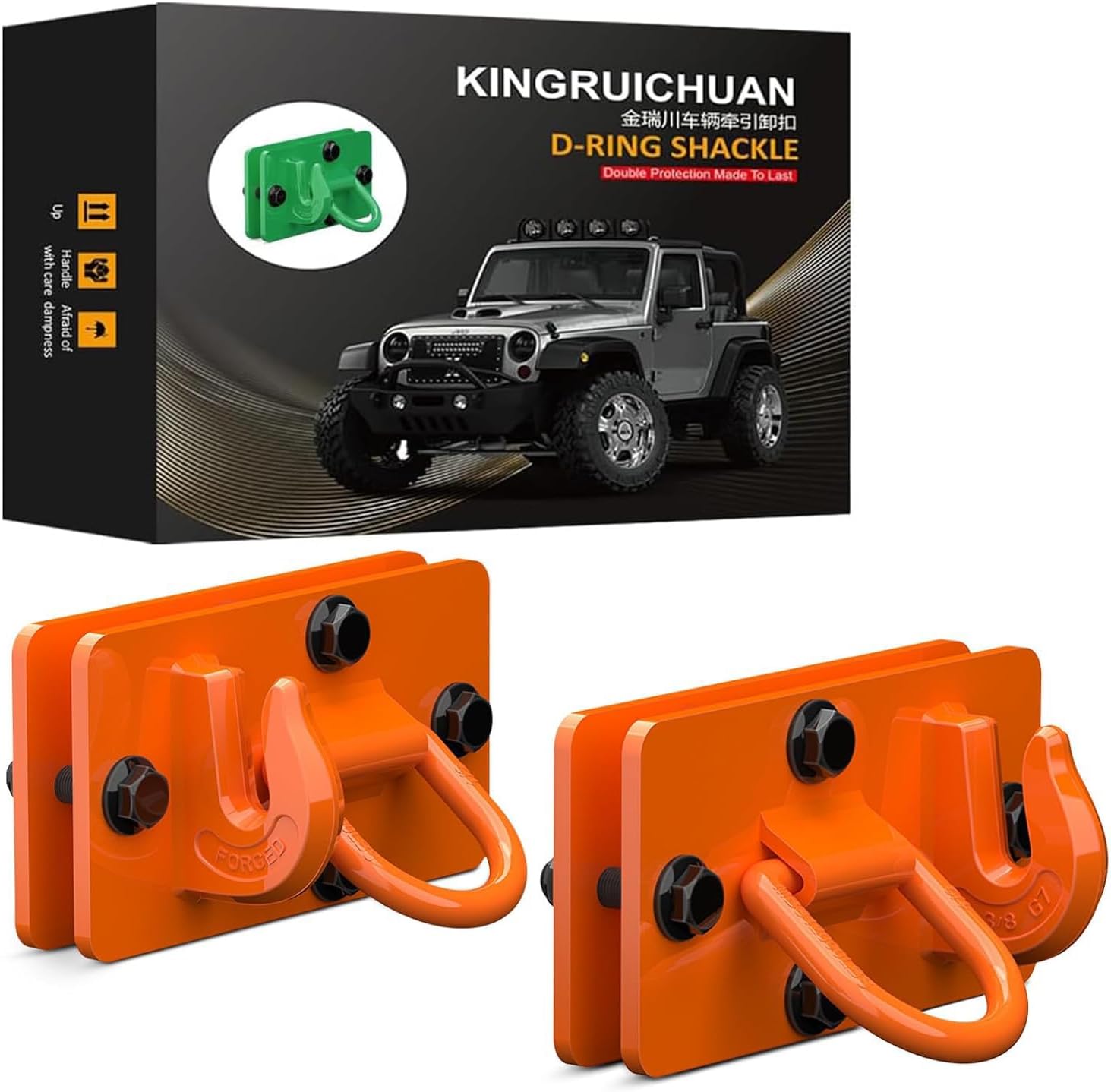 Autobots Tractor Bucket Hooks 3/8"" (2 Pack),Max 15,000 lbs, Bolt On Hooks for Tractor Bucket,Heavy Duty Grab Hook Tow Hook,Indispensable Tractor Bucket Accessories for Rv,Utv,Truck,Dark Green, T2103