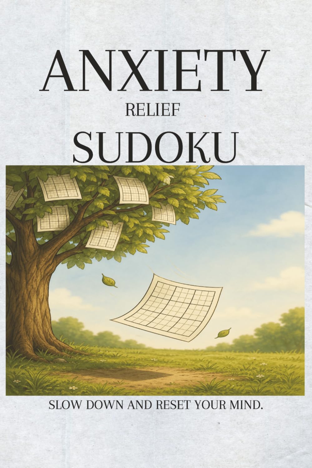 Anxiety Sudoku Puzzle Book: Sudoku Puzzles for Help with anxiety | Slow Down and Reset Your Mind | 50+ Puzzles | Solutions Included