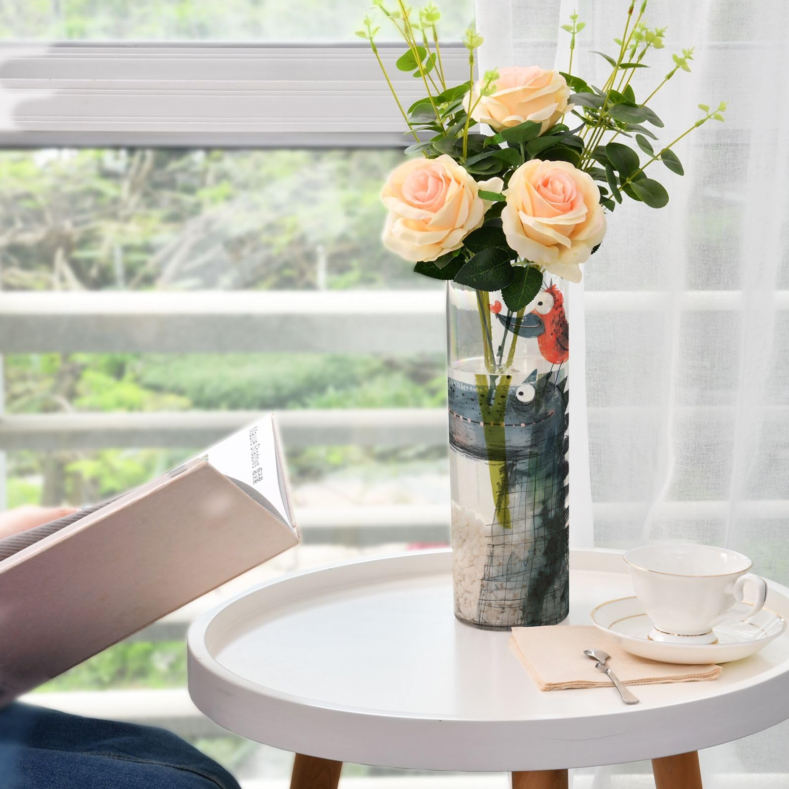 Amazon.com: Flower Vase Alligator Head and Red Bird Unbreakable