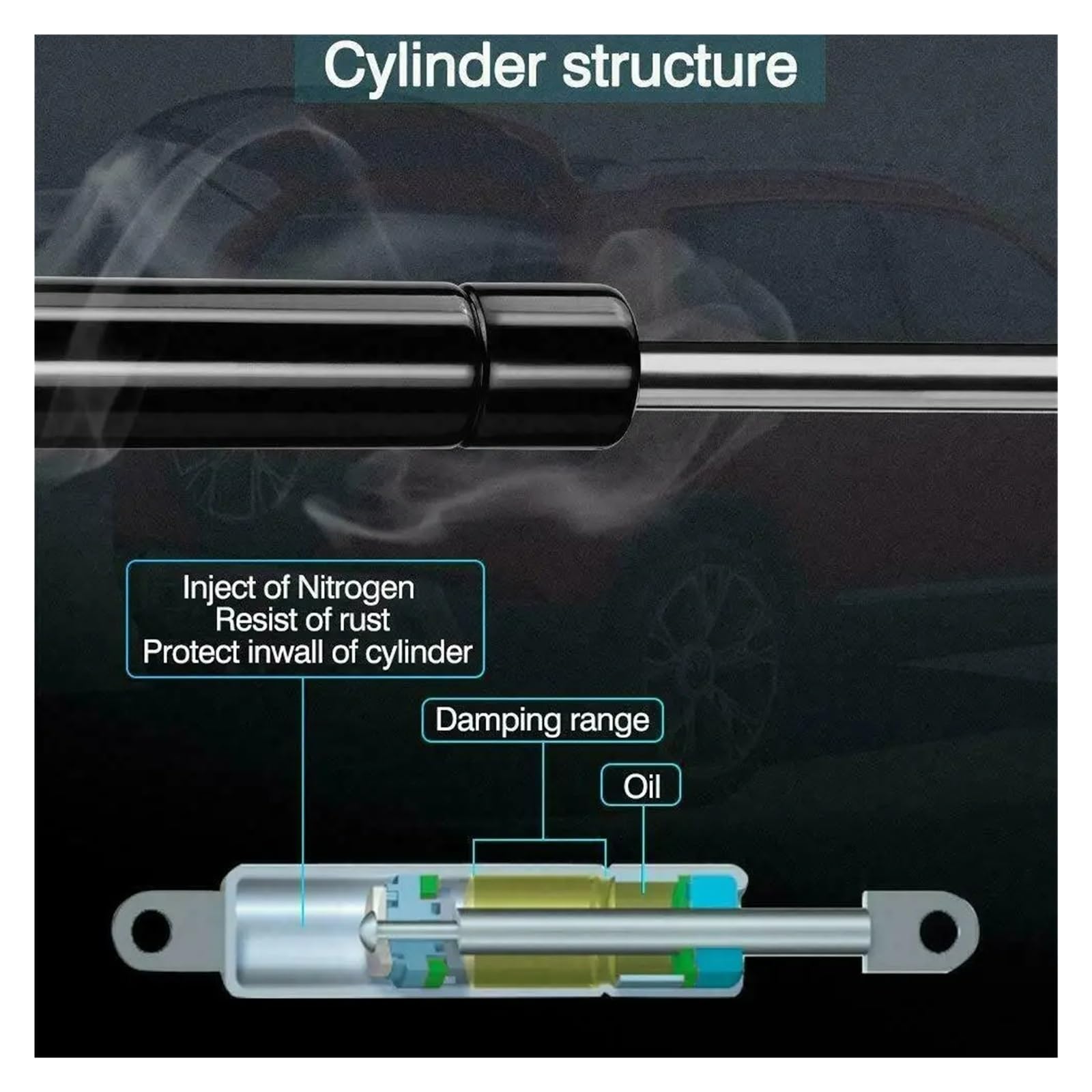 Gas Struts Supporto Per Sollevamento Cofano Anteriore Per ALFA Per ROMEO GT 937 2003 2004 2005 2006 2007 2008 2009 2010 Gas Pistoni
