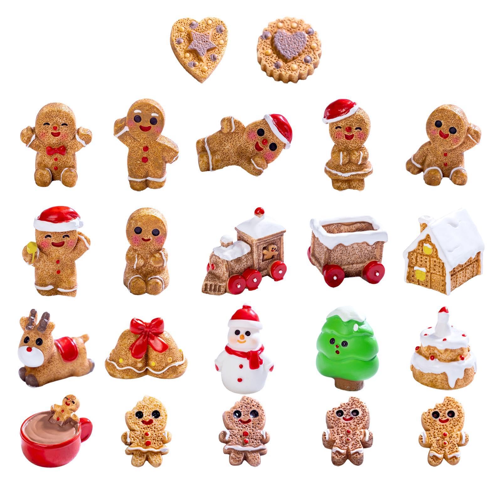 Amazon.co.jp: Gevrkjenp ジンジャーブレッド卓上装飾、樹脂ジンジャー