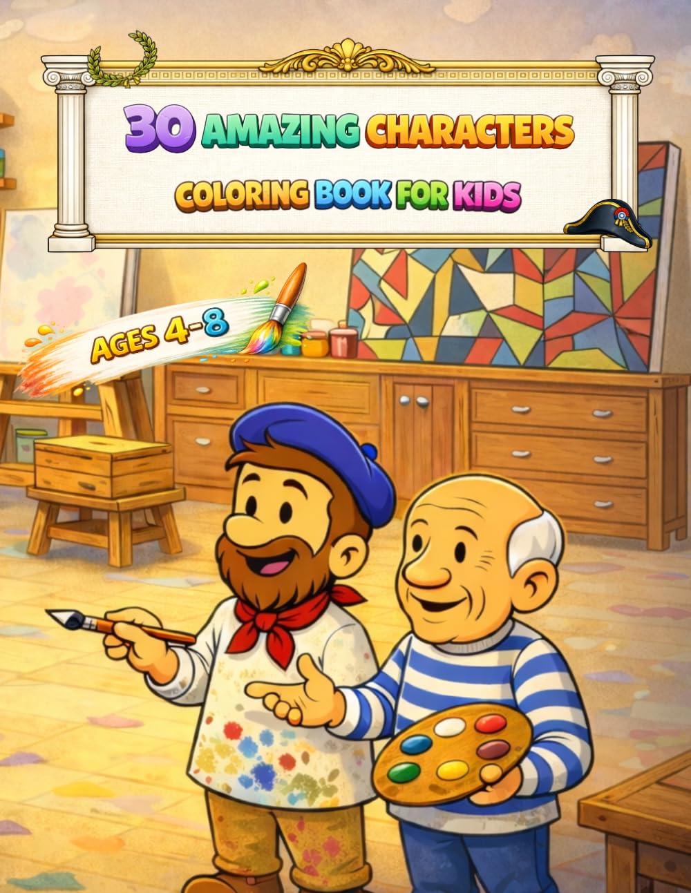 30 Amazing Characters – Learn and Color with Alfie: An Educational Coloring Book About Famous People from History and Culture