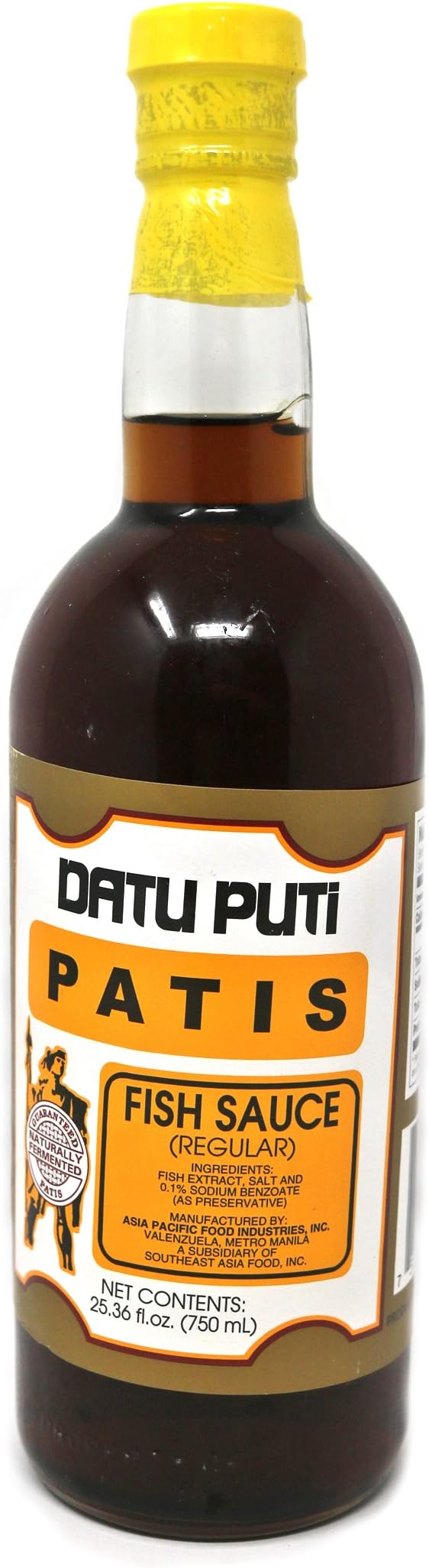 Datu Puti Patis Fish Sauce 25.36 Fl Oz / 750 Ml [Pack of 2]