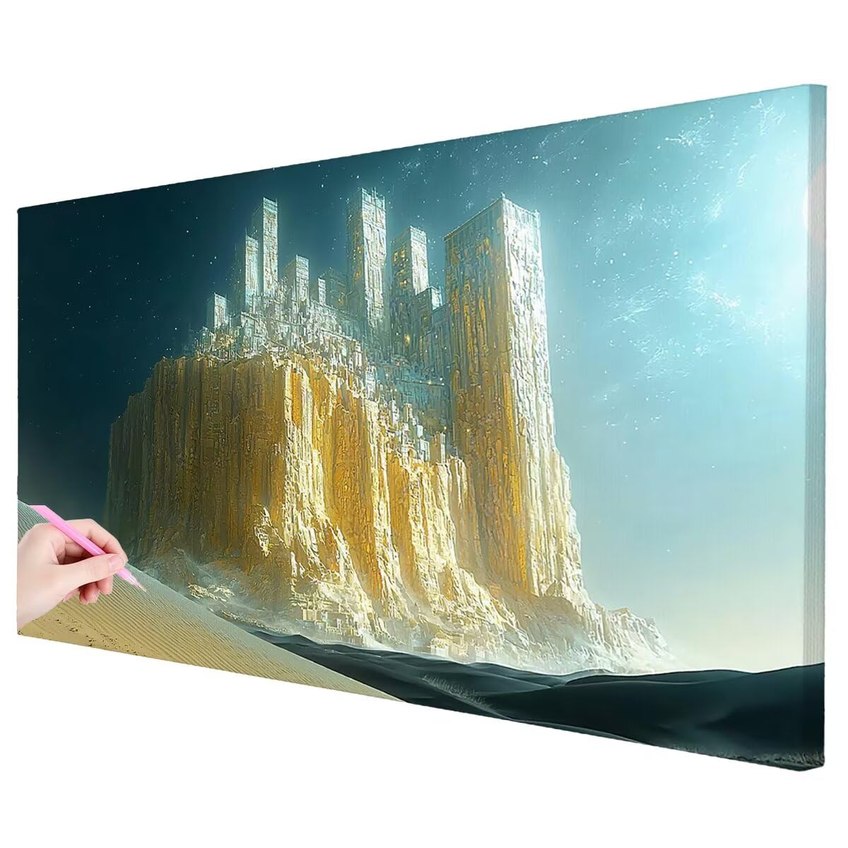 Zestawy artystyczne z motywem natury, dla dorosłych, 100 x 50 cm, duży obraz diamentowy, abstrakcja, DIY, duże zestawy artystyczne, rękodzieło dla dorosłych, 5D, pełne wiercenie, malarstwo, klejnot