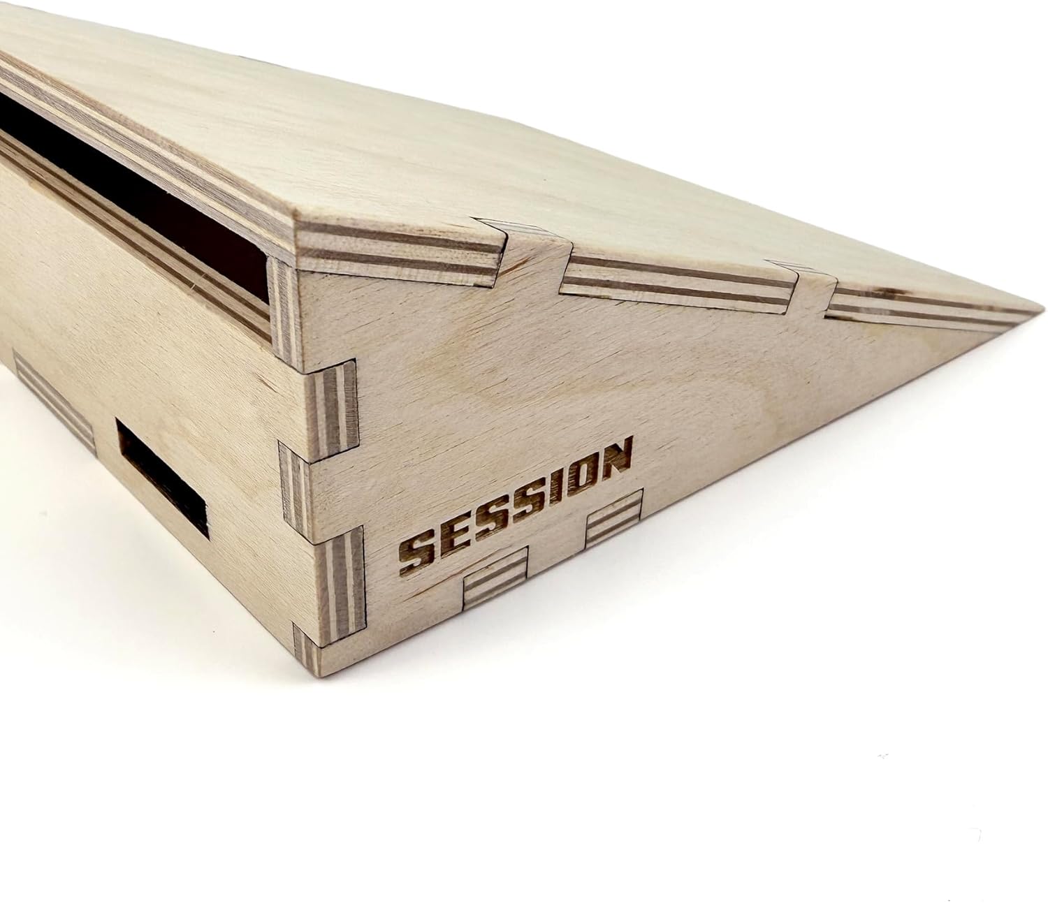 Teak Tuning x Session Wooden Fingerboard Ramp Kickers - 6 inches, 2-Pack of Obstacles, Smooth Surface, Handmade in Rochester NY