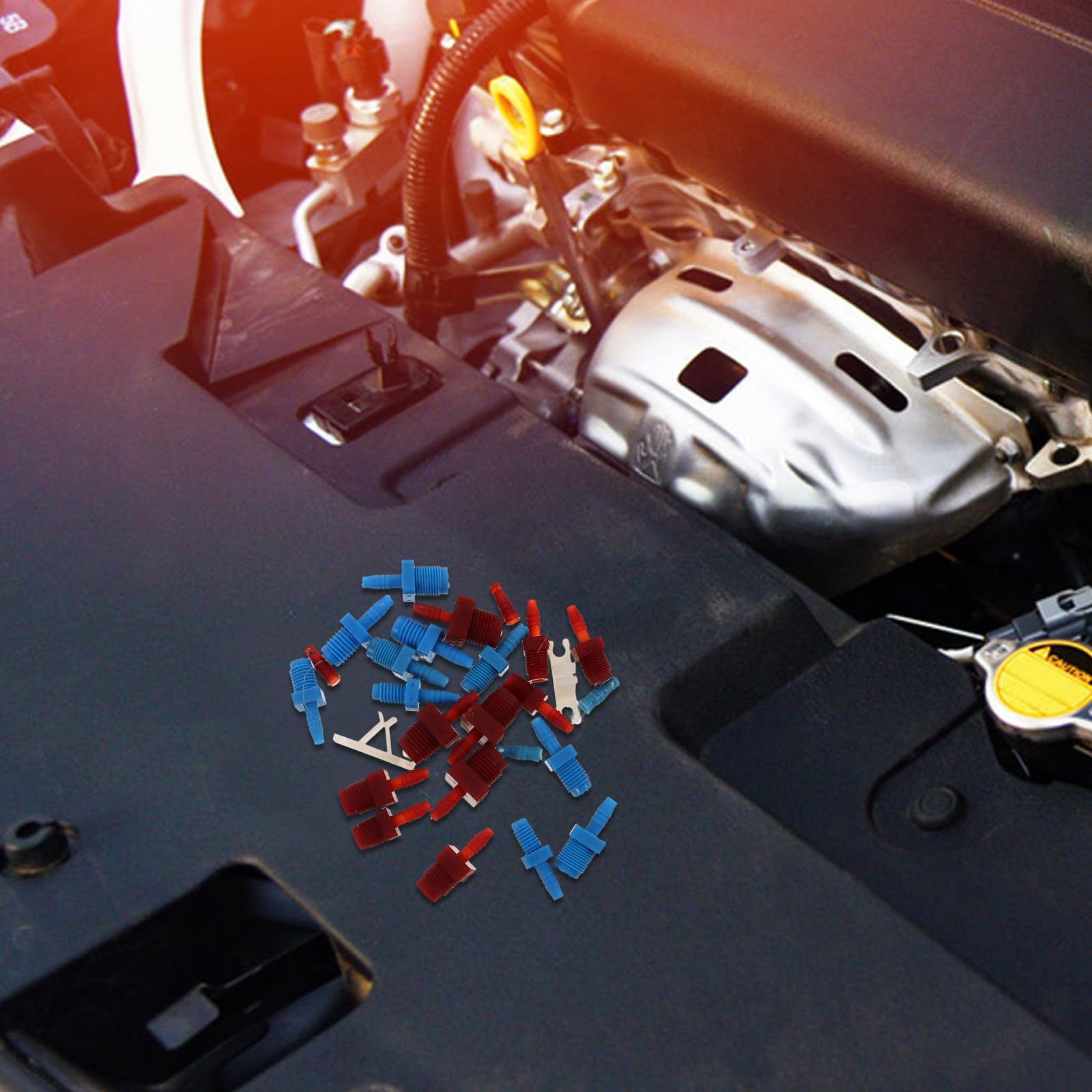 Bremsenentlüftungsset Hauptzylinder Kit mit Weißem Kunststoffschlauch und Schlauchklemme für Schnelle Luftentfernung an Motorrad Bremsleitungen und Automationsgeräten