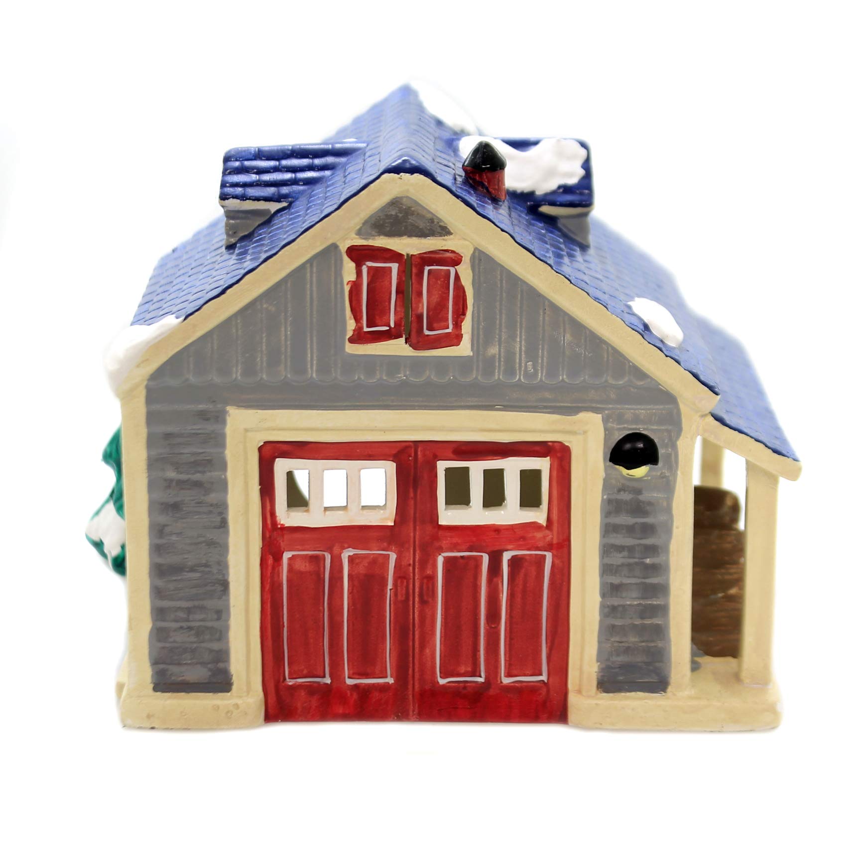Garage de voiture Snow Village miniature décorative collection Noël