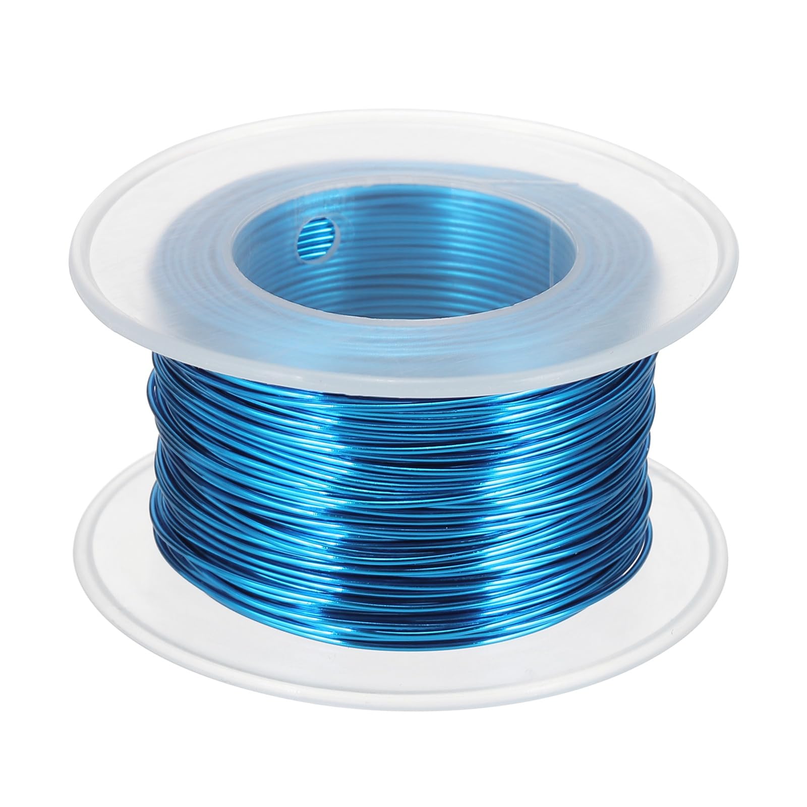 sourcing map 20 Gauge / 0.8mm Anodized Aluminum Wire for Jewelry Craft Making, 102 Feet Bendable Flexible Wire for DIY Home Decor Gardening Sculpture, Blue